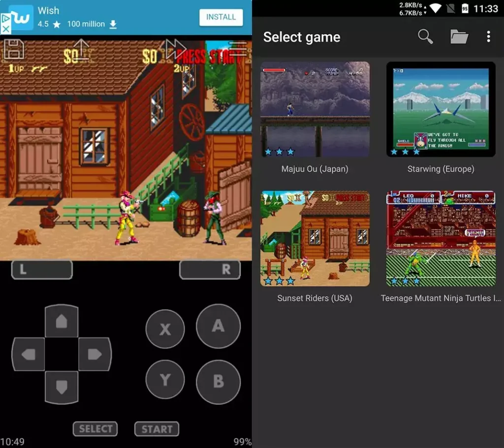 SNES Emulator on Android